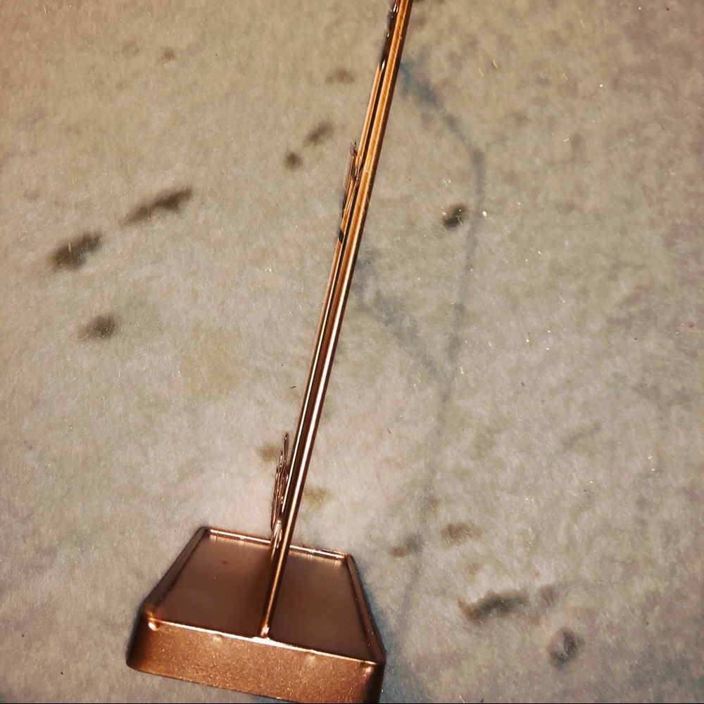 1’ Tall Jewelry/Beauty Gold Finish Stand - Picture 2 of 2